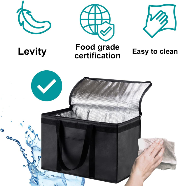 Custom Insulated Cooler Bag Portable With Logo Blank Cooler Lunch Bag for Food Reusable Thermal Insulated Cooler Bag Non Woven