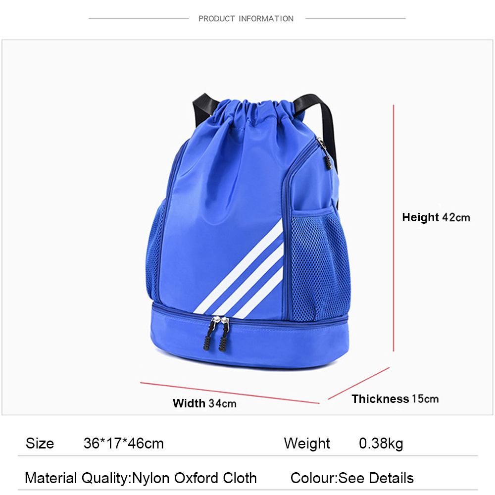 Factory Custom Promotion Drawstring Backpack Bag Oxford Bags Custom Logo Print Logo Drawstring Fitness Basketball Sports Storage