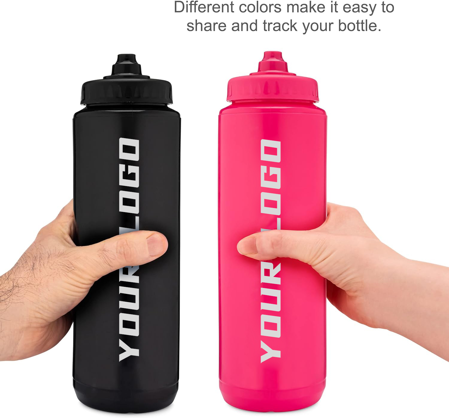 Hot Selling Outdoor Sports Water Bottle 32 oz Squeeze Water Bottle Cycling Water Bottle With Spherical Mixer Travel Drinking Set