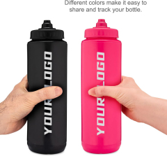 Hot Selling Outdoor Sports Water Bottle 32 oz Squeeze Water Bottle Cycling Water Bottle With Spherical Mixer Travel Drinking Set