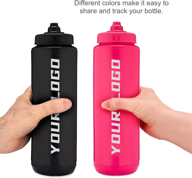 Hot Selling Outdoor Sports Water Bottle 32 oz Squeeze Water Bottle Cycling Water Bottle With Spherical Mixer Travel Drinking Set