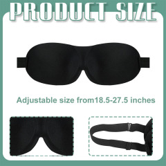 Wholesale Custom Logo 3D Contoured Blackout Sleep Eye Mask Zero Pressure Breathable Eye Mask for Corporate Promotional Gifts