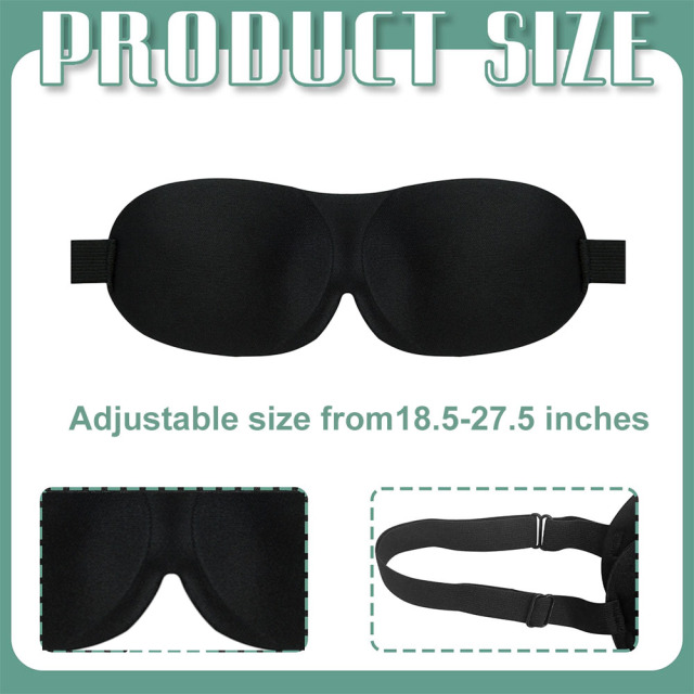 Wholesale Custom Logo 3D Contoured Blackout Sleep Eye Mask Zero Pressure Breathable Eye Mask for Corporate Promotional Gifts