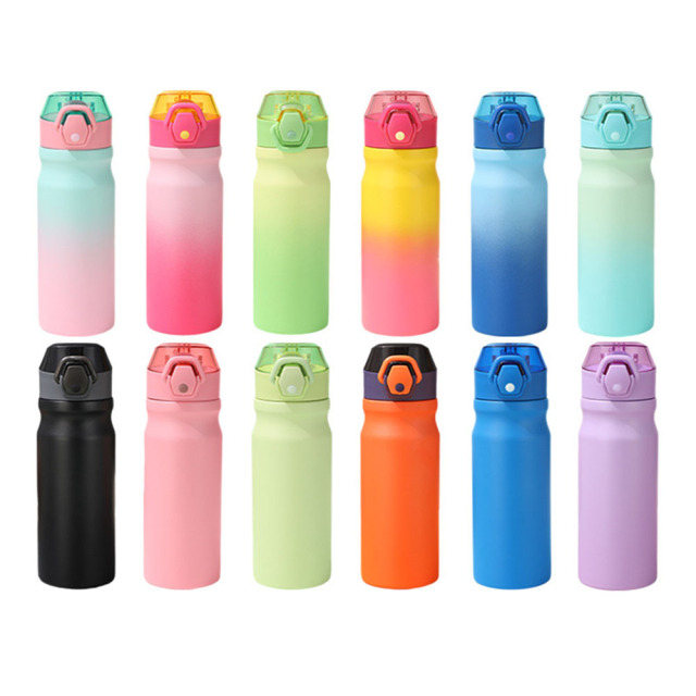 Hot Sale 550ml Cup 304 Stainless Steel Double Wall Vacuum Insulated Water Bottle Custom Logo Vacuum Flask for Corporate Gift