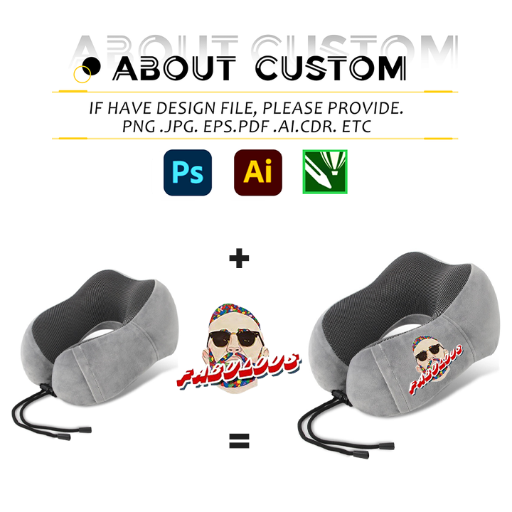 New Products U-shaped Neck Pillow with logo Ergonomic Memory Foam Pillow to Relieve Neck Pain Custom Travel Pillow for Airplane