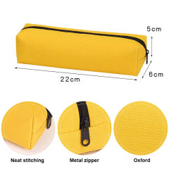 Custom Oxford Cloth Zipper Pencil Bag With Logo Wholesale Portable Stationery Storage Bag Pen Pouch Case for Promotional Gift