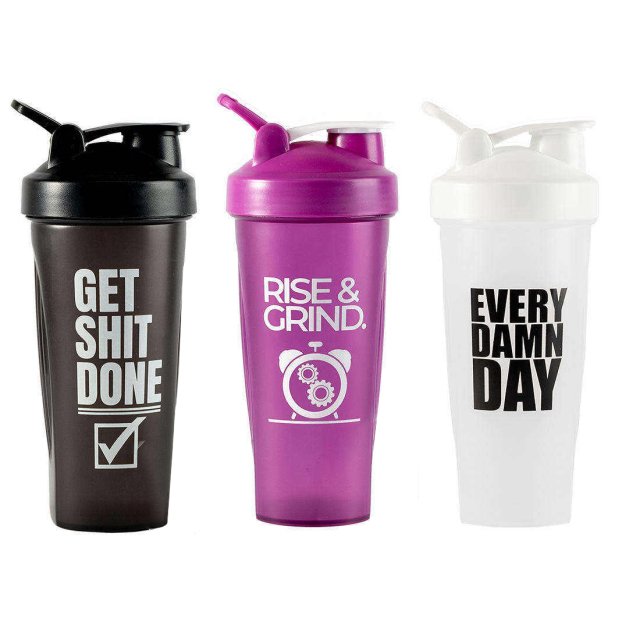 Customized Shaker Water Bottle Shaker Bottle Custom Gym Protein Bottles Print Logo Sport Plastic BPA Free Promotion