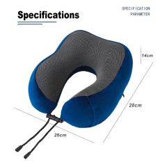 New Products U-shaped Neck Pillow with logo Ergonomic Memory Foam Pillow to Relieve Neck Pain Custom Travel Pillow for Airplane