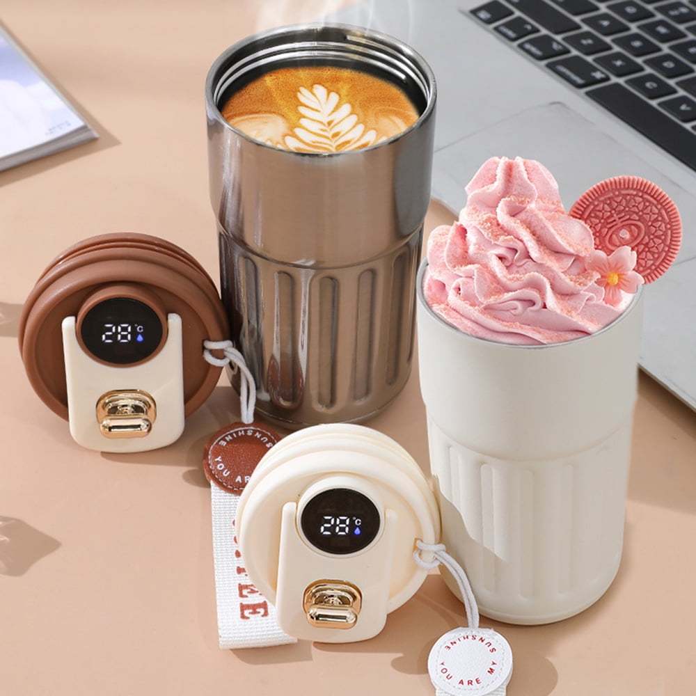 Factory Hot Sale Smart Digital 316Stainless Steel Mug Custom Double Insulated Coffee Milk Tea Cup With Logo Outdoor Water Bottle