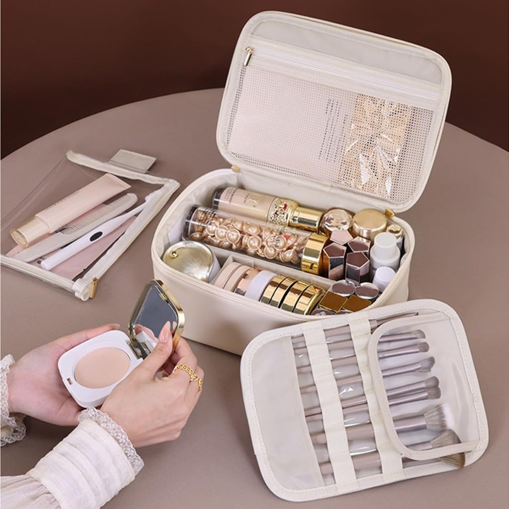 Wholesale Custom Cosmetic Bag with logo Cosmetic Bags & Cases Makeup Kit Box for Professionals Full Set Makeup Storage Box
