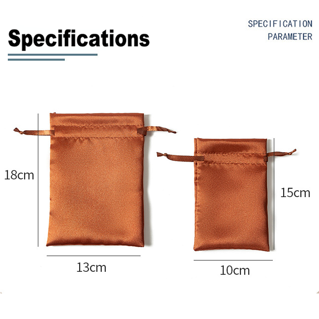 Personalized Dust Bag with logo Travel Portable Satin Fabric Drawstring Gift Bag Silk Screen Promotional Dust Bags for Clothing