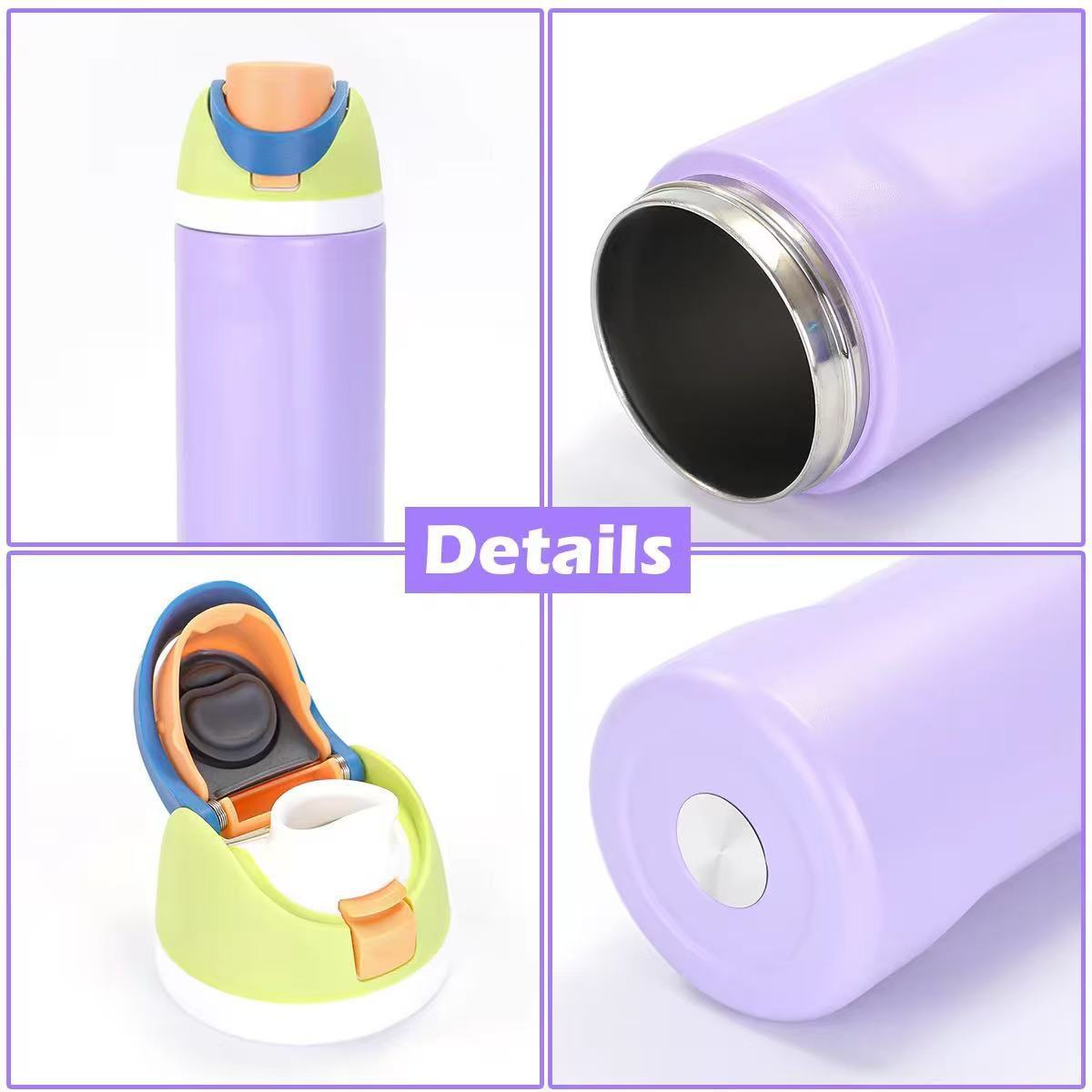 Promotional Gift 16oz Outdoor Sports Vacuum Insulated Flask Wholesale Customized Water Bottle Stainless Steel Thermos Cup