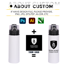 Wholesale Custom Aluminum Water Bottle Custom logo Specially for Thermal Sublimation Aluminum Cup Outdoor Car Travel Cup