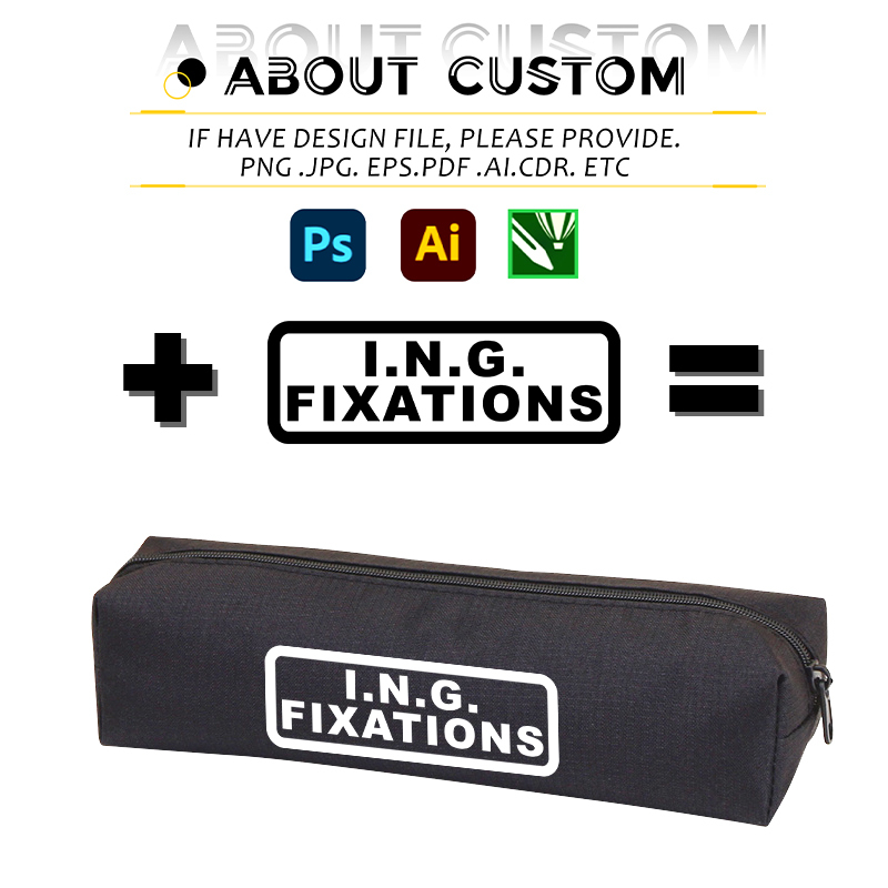Custom Oxford Cloth Zipper Pencil Bag With Logo Wholesale Portable Stationery Storage Bag Pen Pouch Case for Promotional Gift