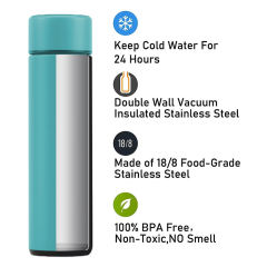 Factory Wholesale Vacuum Insulated Smart Water Cup Custom 500ml LED Vacuum Flask Stainless Steel Smart Water Bottle With Logo