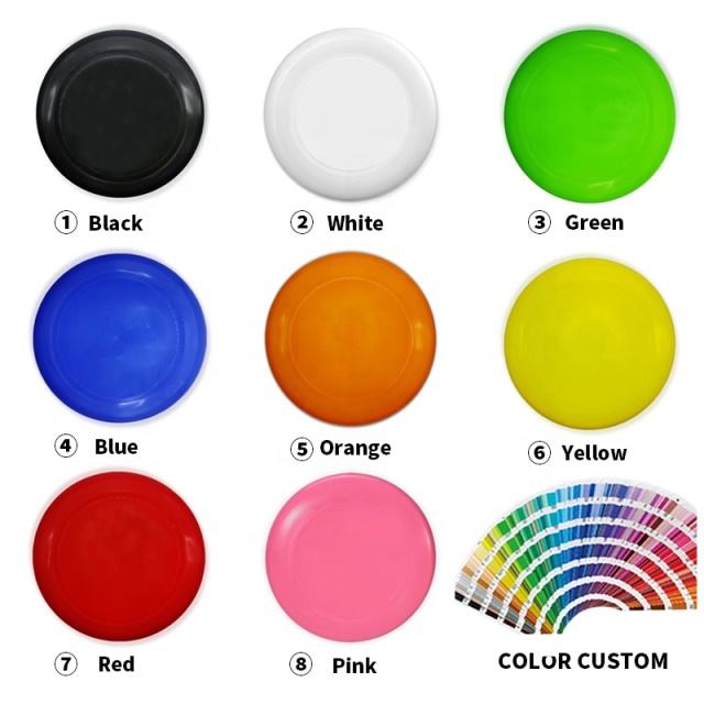 Factory Custom Logo PE Flying Disc Circular Disc  With Logo Blank Plastic Pet Golf Dog Flying Saucer Flying Disc