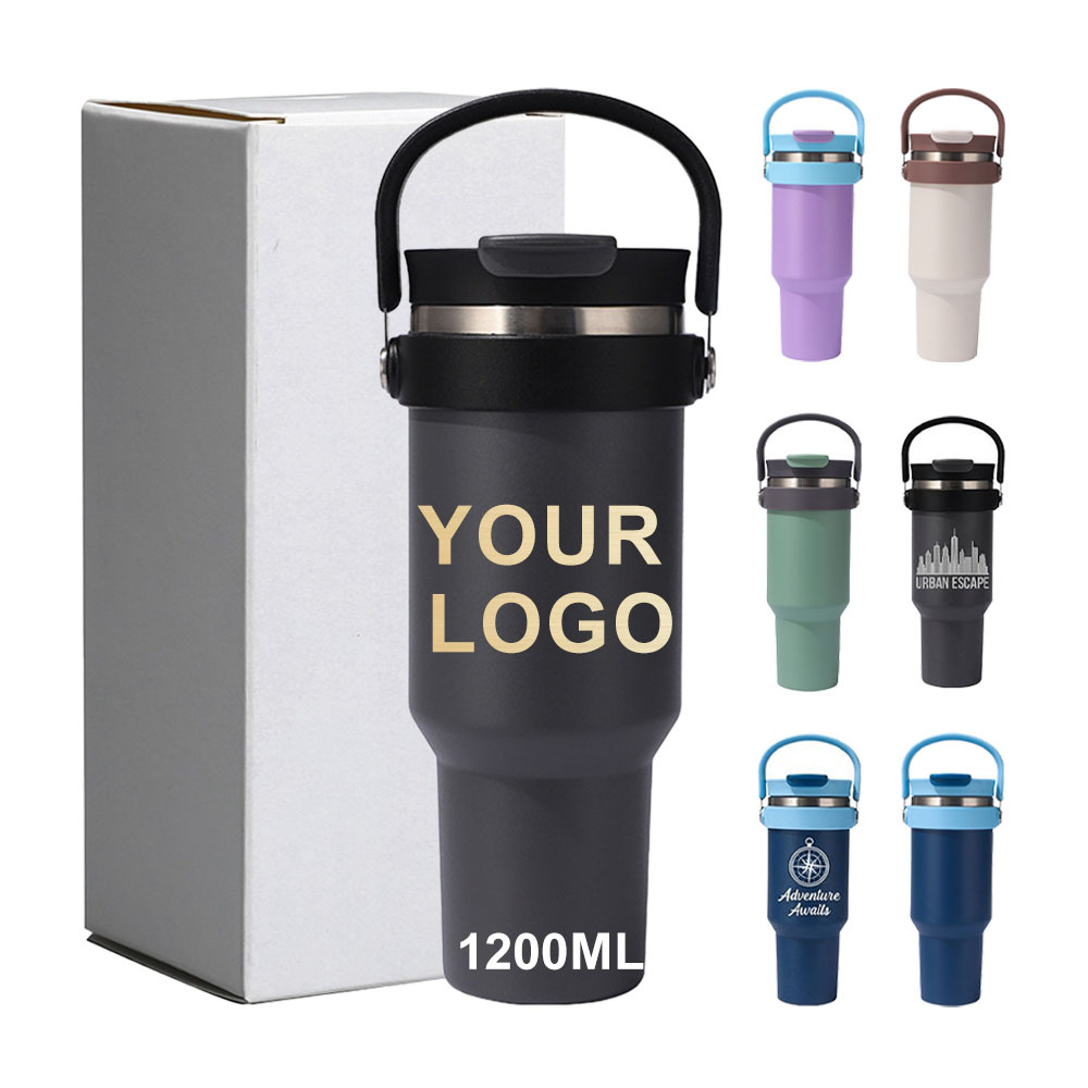 Hot Sale Personalized 304 Stainless Steel Cup Custom logo 1200ml Vacuum Insulated Cups for Brand Gift  Tumbler