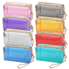 Promotional Custom Cosmetic Bag with logo Transparent PVC Cosmetic Bags Personalized Cosmetic Travel Bag