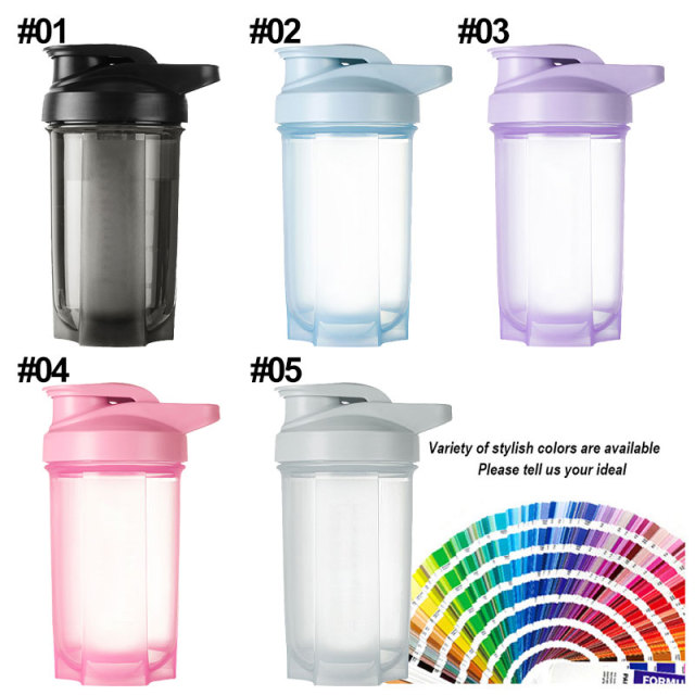 Wholesale Custom Logo Shaker Water Bottle BPA-Free PP Material Gym Protein Shaker Cup Printed Logo for Sports Promotion