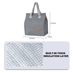 Customizable Oxford Cloth Insulated Picnic Bag With Logo Portable Vintage Summer Student Lunch Bag Wholesale Fashionable Design