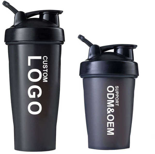 Customized Shaker Water Bottle Shaker Bottle Custom Gym Protein Bottles Print Logo Sport Plastic BPA Free Promotion