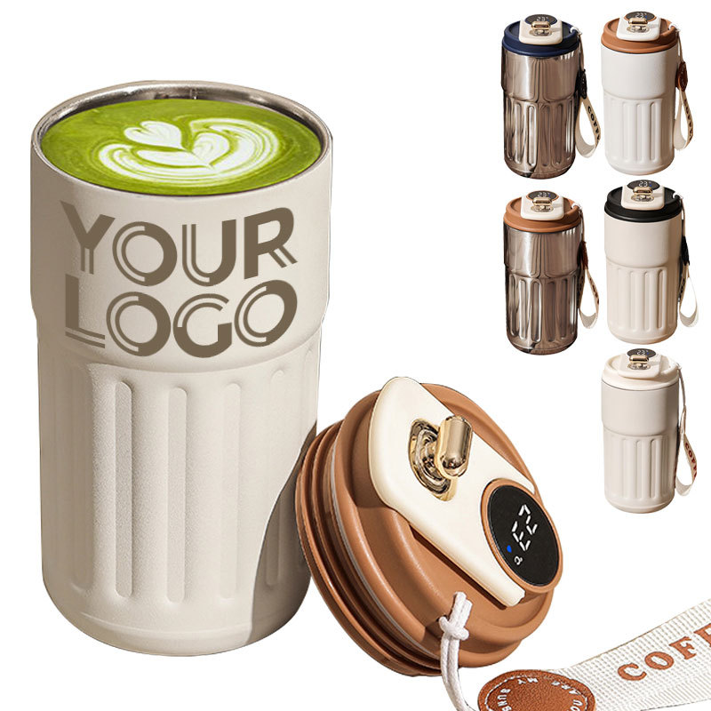Factory Hot Sale Smart Digital 316Stainless Steel Mug Custom Double Insulated Coffee Milk Tea Cup With Logo Outdoor Water Bottle