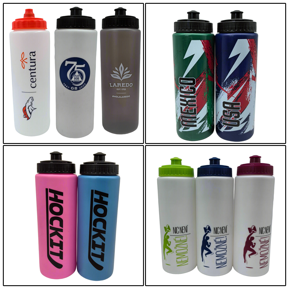 Promotional Custom Squeeze Bottle with logo Plastic Sports Bottle Outdoor Sports Ice Hockey Sports Water Bottle