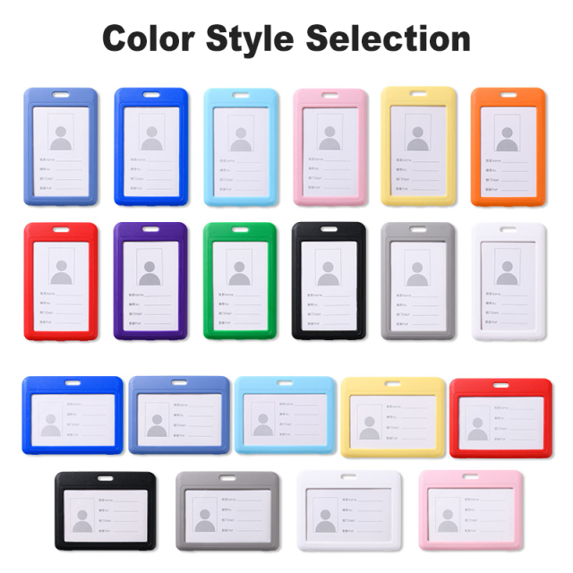 High Quality ABS Material Retractable Badge Reel Company Staff ID Card Holder Personalized Custom Work Badge Card Holder