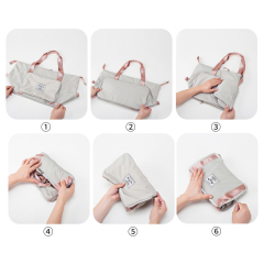 Wholesale Custom Brand Logo Sports Gym Travel Bag Luggage Bag Waterproof Portable Folding Storage Bag Women Travelling Travel