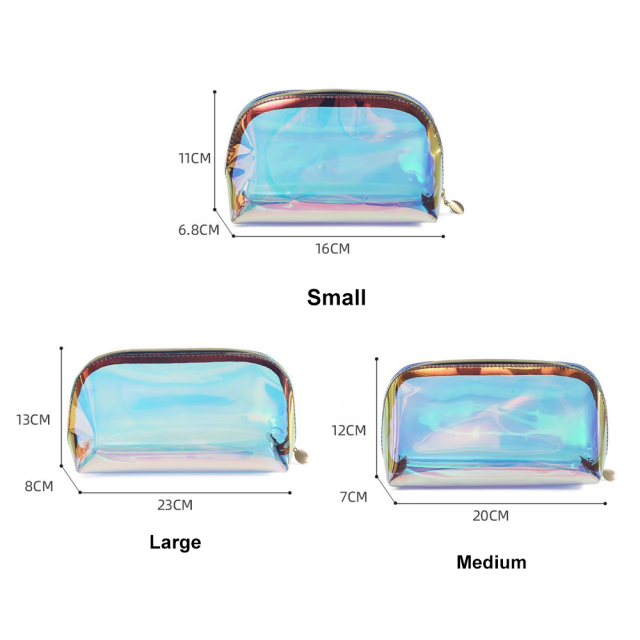 Promotional Transparent Cosmetic Bags Personalized Toiletry Bags for Women Outdoor Waterproof Cosmetic Travel Bag with logo