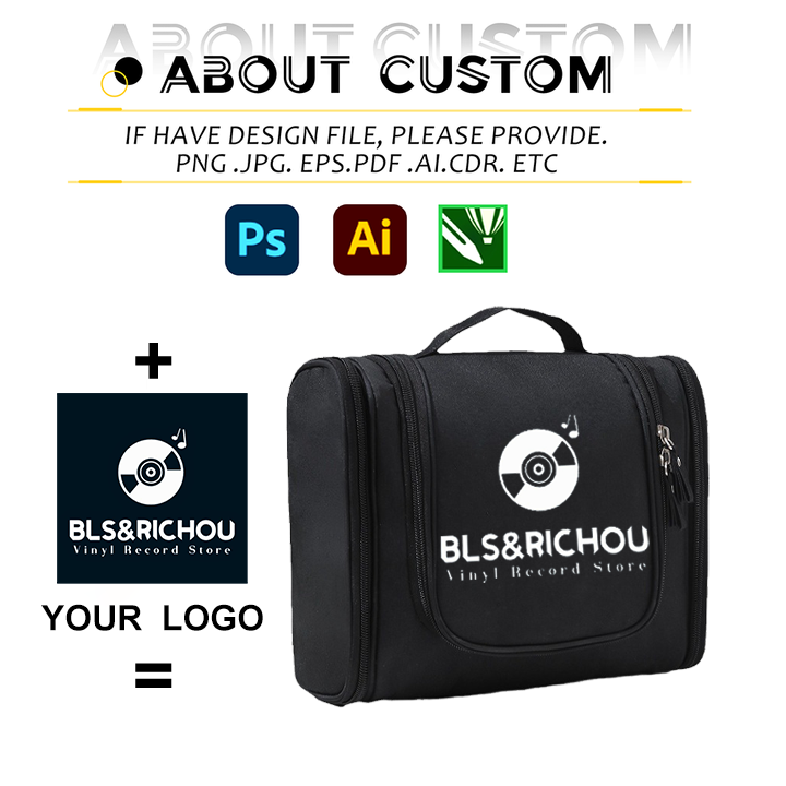 Personalized Custom Wholesale Toiletry Bag for Women Outdoor Travel Cosmetic Storage Box Hanging Toiletry Bag with logo