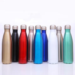 Custom Vacuum Insulated Cup Stainless Steel Sport Water Bottle With Custom Logo Pattern Custom Sports Cola Bottle