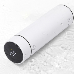 Custom Logo Desig 500ml LED Temperature Display Thermos 304 Stainless Steel Smart Water Bottle With Reminder to Drink Water