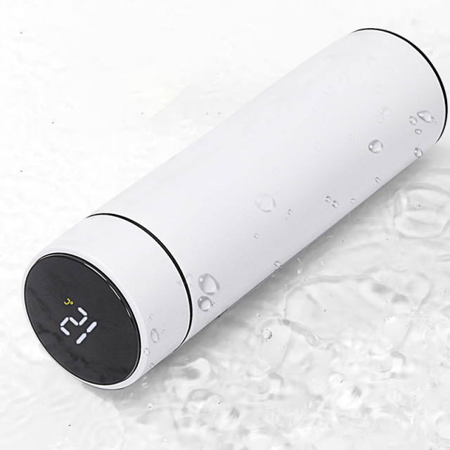 Custom Logo Desig 500ml LED Temperature Display Thermos 304 Stainless Steel Smart Water Bottle With Reminder to Drink Water