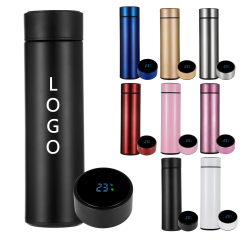 Wholesale Custom 16oz 17oz Smart Thermos with Temperature Water Bottle with Printing Logo Custom Packaging Business Gift Box