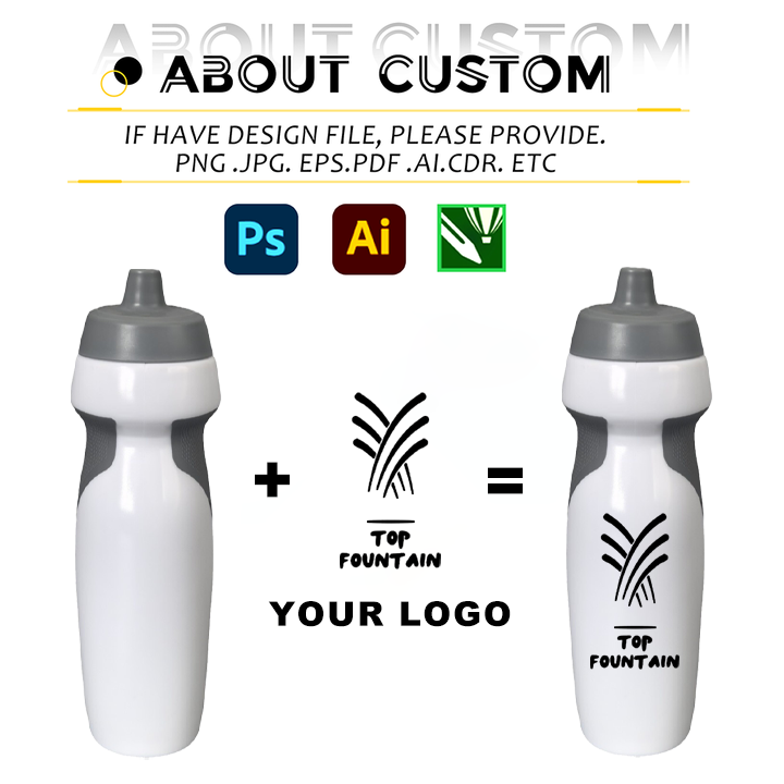 Custom logo BPA Free 600ml Plastic Sports Water Bottle Promotional Squeeze Bottle Outdoor Squeeze Cycling Sports Water Cup