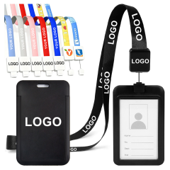 High Quality ABS Material Retractable Badge Reel Company Staff ID Card Holder Personalized Custom Work Badge Card Holder