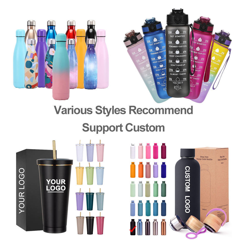Customized Promotion 20oz Water Bottle Flask Vacuum Insulated with Company Logo Outdoor Gym Sport Aluminium or Stainless Steel