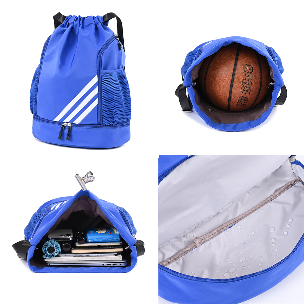 Factory Custom Promotion Drawstring Backpack Bag Oxford Bags Custom Logo Print Logo Drawstring Fitness Basketball Sports Storage