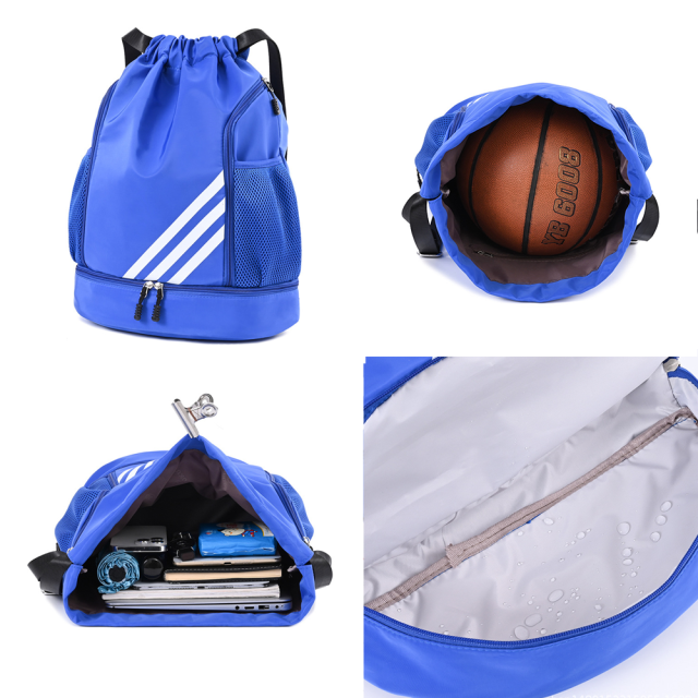 Factory Custom Promotion Drawstring Backpack Bag Oxford Bags Custom Logo Print Logo Drawstring Fitness Basketball Sports Storage