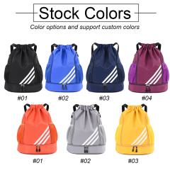 Factory Custom Promotion Drawstring Backpack Bag Oxford Bags Custom Logo Print Logo Drawstring Fitness Basketball Sports Storage