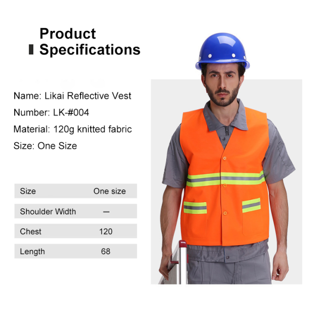 Custom logo Reflective Safety Vest Sanitation Worker Reflective Fabric for Clothing Wholesale Custom Reflective Vest with logo