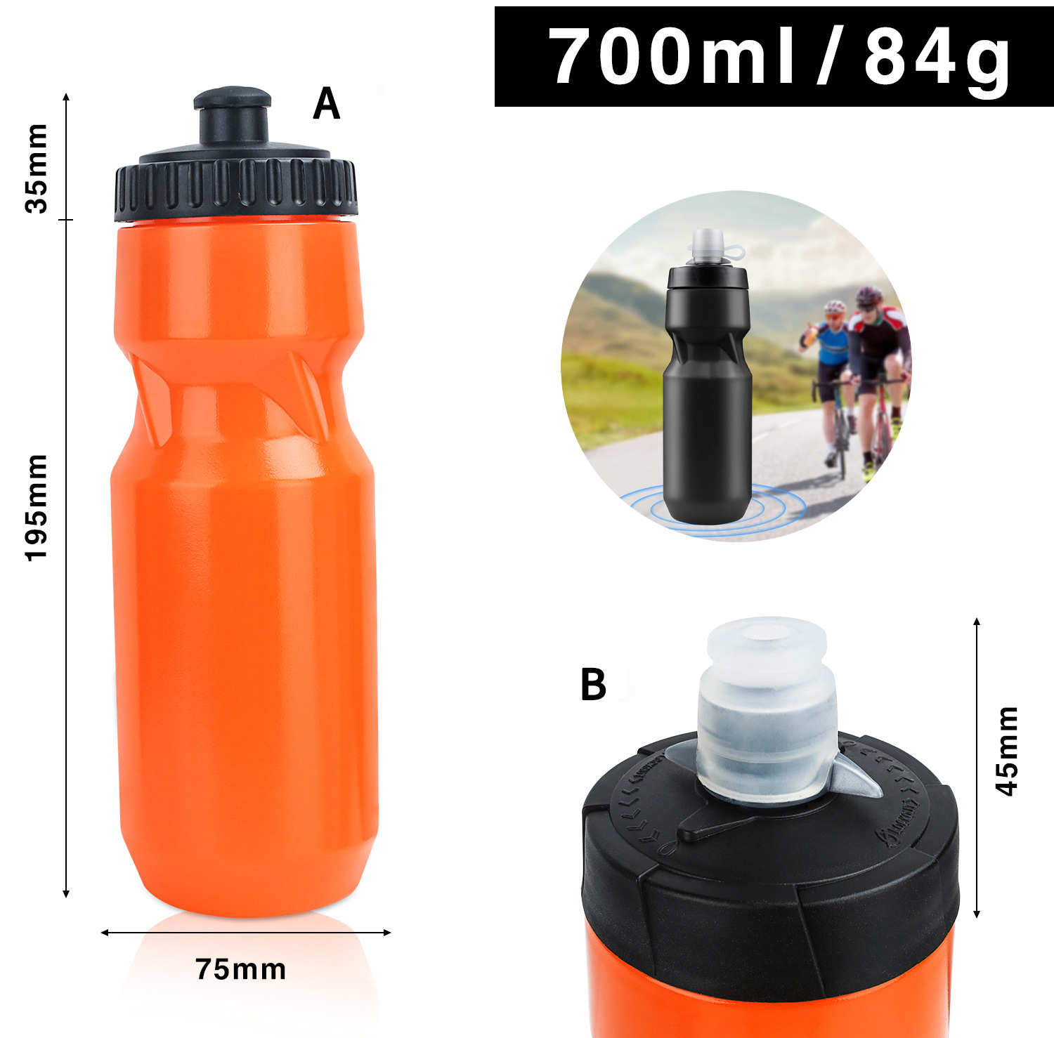 Custom Cycling Water Bottle With Logo Bpa Free Bicycle Drink Bottle Popular Portable Water Bottle for Cycling