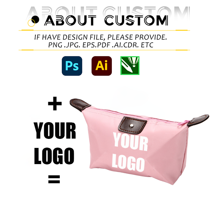 Promotional Candy Color Cosmetic Storage Makeup Bag Summer Travel Portable Foldable Clutch Women Bag with Customized Logo