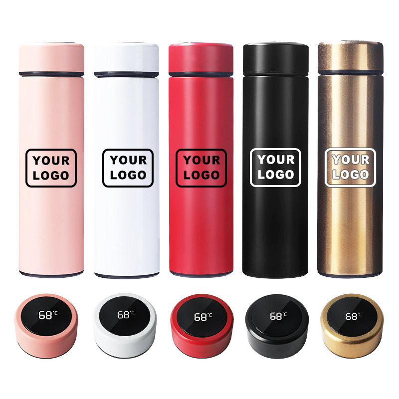 Promotional Smart Water Bottle with Temperature Display Stainless Steel Water Bottles Wholesale Custom Water Bottle with logo