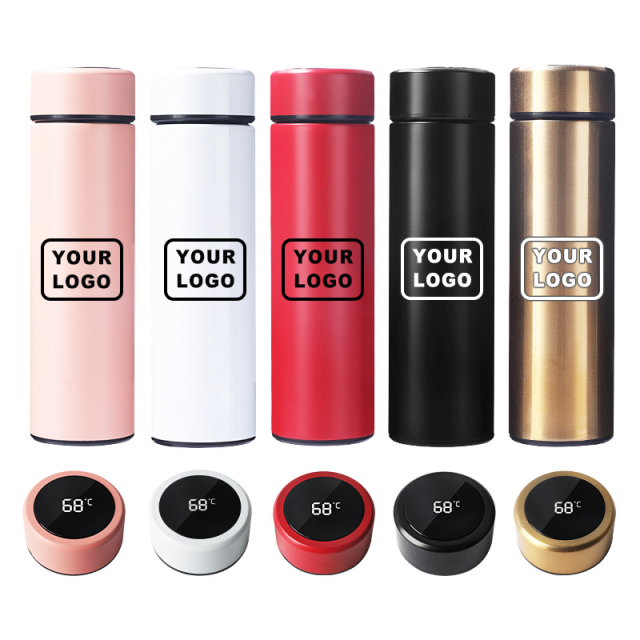 Promotional Smart Water Bottle with Temperature Display Stainless Steel Water Bottles Wholesale Custom Water Bottle with logo