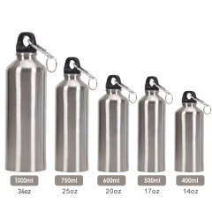 Customized Cheap Promotion Water Bottle with Company Logo Outdoor Sport Aluminium or Stainless Steel Water Bottle for Promotion