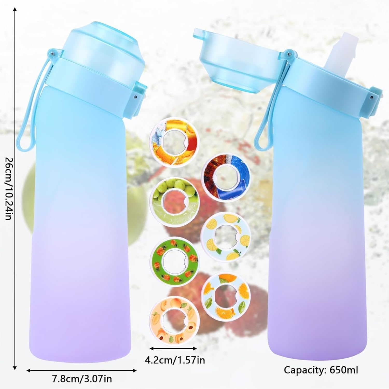HOT SALE Hiking 650ml Fruity Aroma Tritan Copolyester Water Bottle Custom logo BPA-Free Tritan Bottle for Corporate Gift Cup