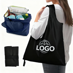 New Products Waterproof 210T Polyester Shopping Bag with logo Wholesale Custom Eco Bag Foldable Grocery Totes Bag