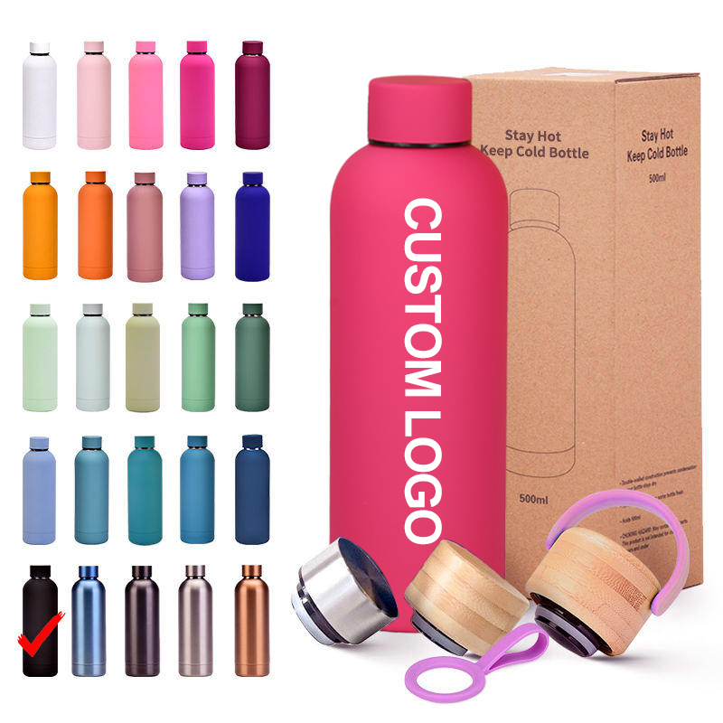Factory Custom Water Bottle with Logo Borraccia Con logo Sport Drink Bottle Double Wall Stainless Steel Water Bottle Promotion